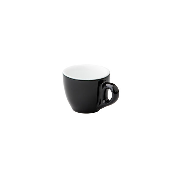 MENO Matt Black 90 ml Espresso Cup & Saucer - Barista Pro