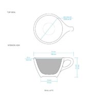 LINO Matt Black 150 ml Lungo Cup & Saucer - Barista Pro